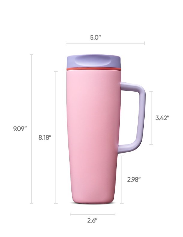 24oz SmoothSip Slider with Handle dimensions